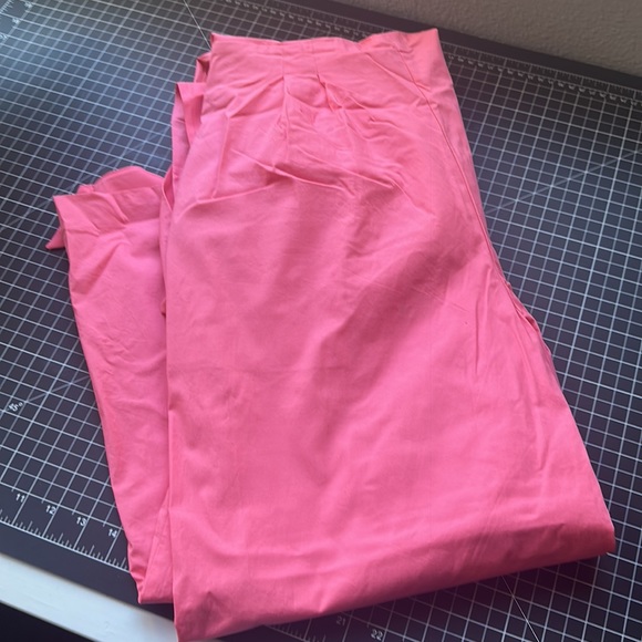 J, Crew Wrap Tie Jumpsuit in Bright Coral - Picture 7 of 11